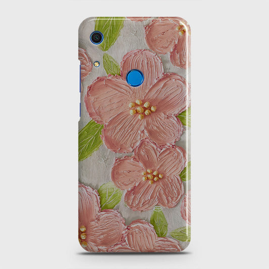 Huawei Y6s 2019 Cover - Floral Series - Design 9 - Pink & Green - Matte Finish - Snap On Hard Case with LifeTime Colors Guarantee