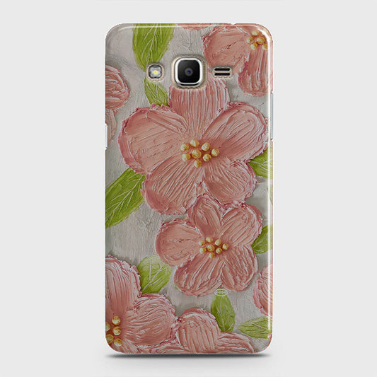 Samsung Galaxy Grand Prime Cover - Floral Series - Design 9 - Pink & Green - Matte Finish - Snap On Hard Case with LifeTime Colors Guarantee