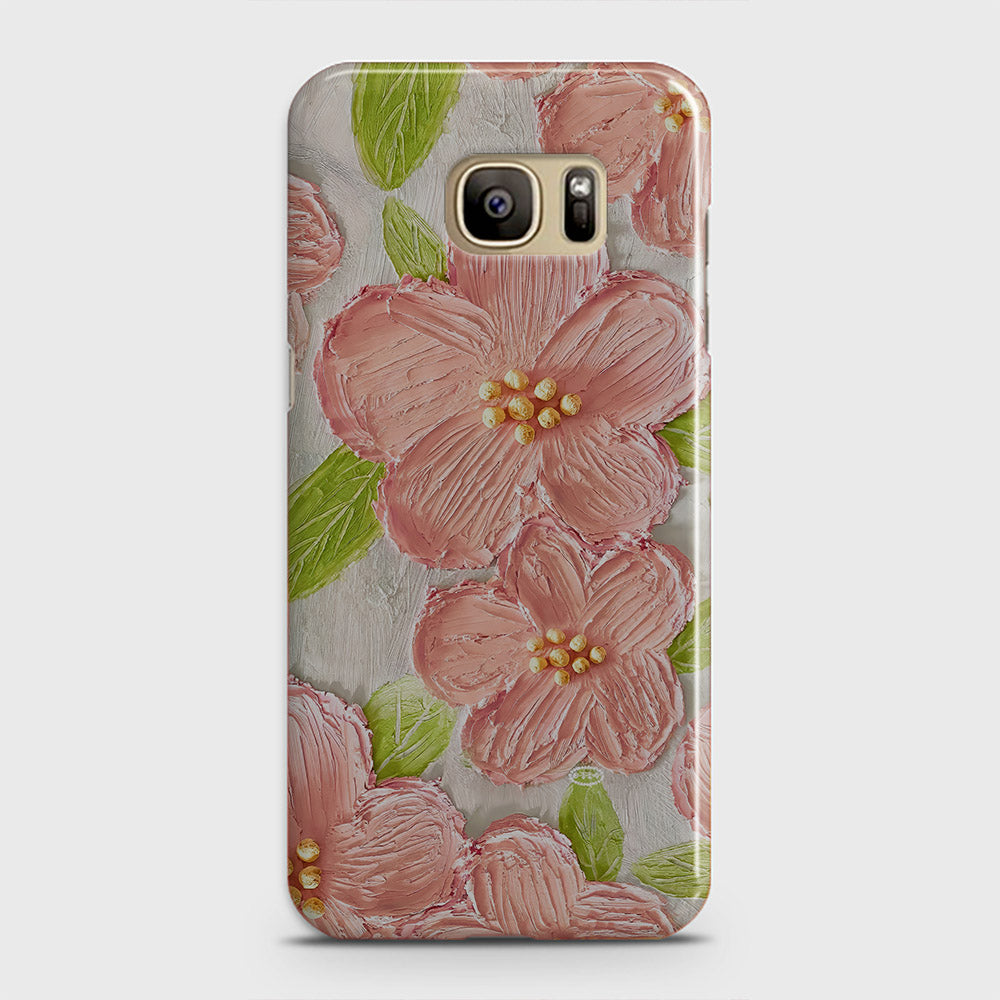 Samsung Galaxy Note 7 Cover - Floral Series - Design 9 - Pink & Green - Matte Finish - Snap On Hard Case with LifeTime Colors Guarantee