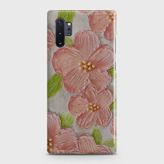 Samsung Galaxy Note 10 Plus Cover - Floral Series - Design 9 - Pink & Green - Matte Finish - Snap On Hard Case with LifeTime Colors Guarantee