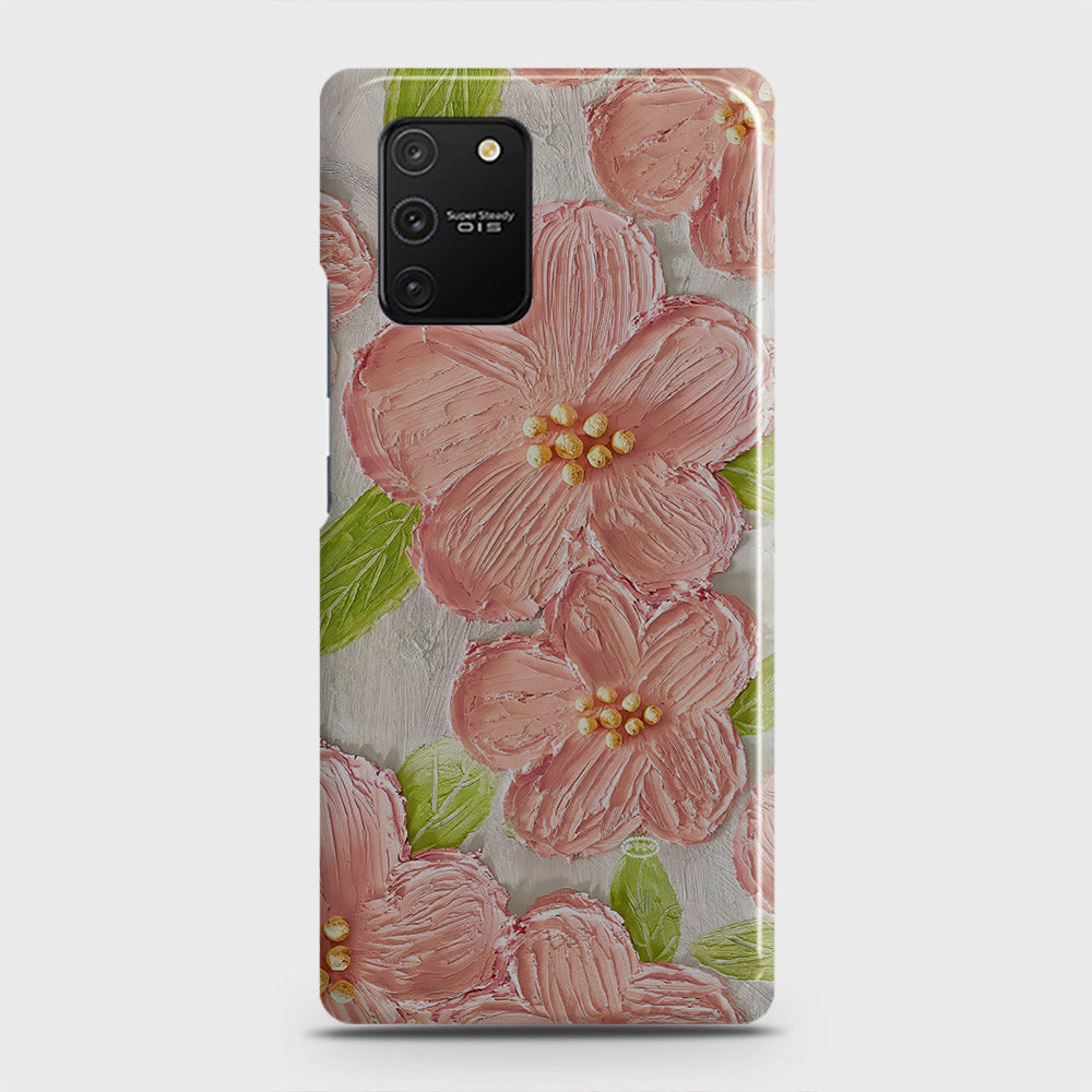 Samsung Galaxy S10 Lite Cover - Floral Series - Design 9 - Pink & Green - Matte Finish - Snap On Hard Case with LifeTime Colors Guarantee