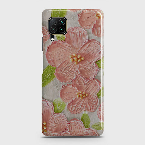 Huawei P40 lite Cover - Floral Series - Design 9 - Pink & Green - Matte Finish - Snap On Hard Case with LifeTime Colors Guarantee