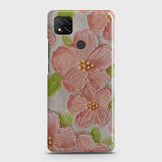 Xiaomi Redmi 9C Cover - Floral Series - Design 8 - Purple & Yellow - Matte Finish - Snap On Hard Case with LifeTime Colors Guarantee