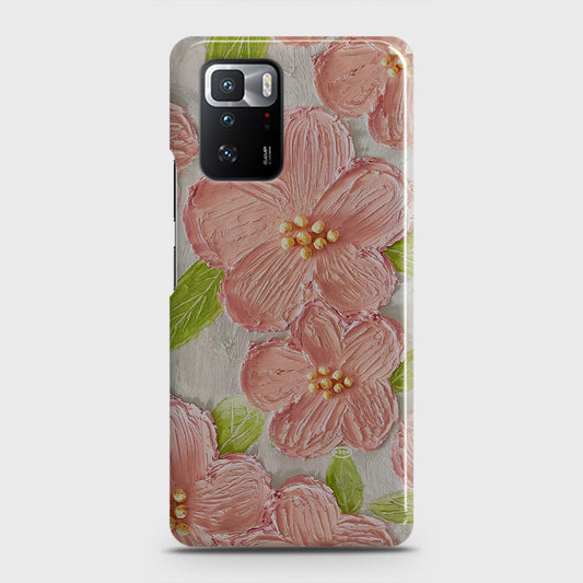 Xiaomi Poco X3 GT Cover - Floral Series - Design 8 - Purple & Yellow - Matte Finish - Snap On Hard Case with LifeTime Colors Guarantee