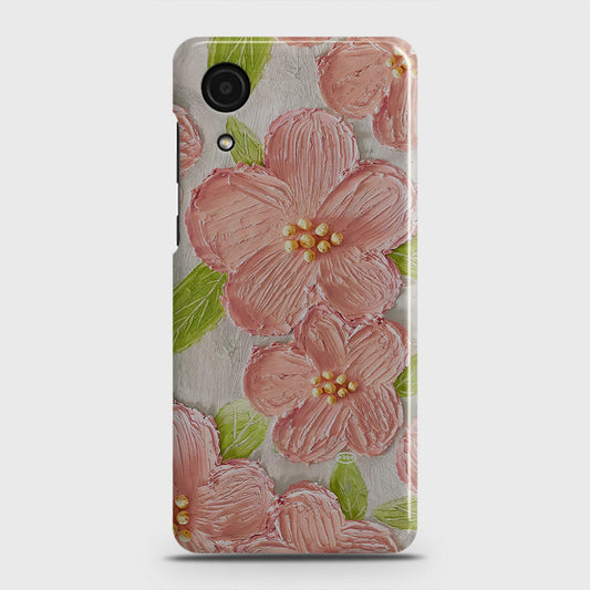 Samsung Galaxy A03 Core Cover - Floral Series - Design 9 - Pink & Green - Matte Finish - Snap On Hard Case with LifeTime Colors Guarantee