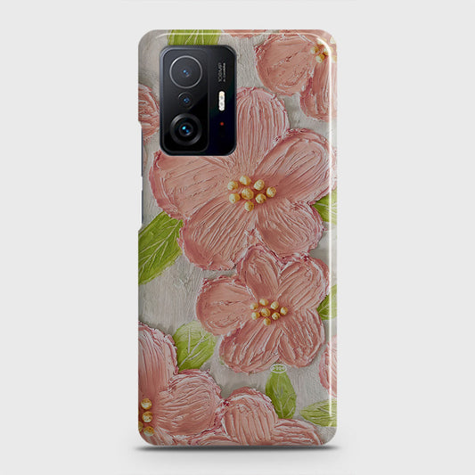 Xiaomi 11T Pro Cover - Floral Series - Design 8 - Purple & Yellow - Matte Finish - Snap On Hard Case with LifeTime Colors Guarantee