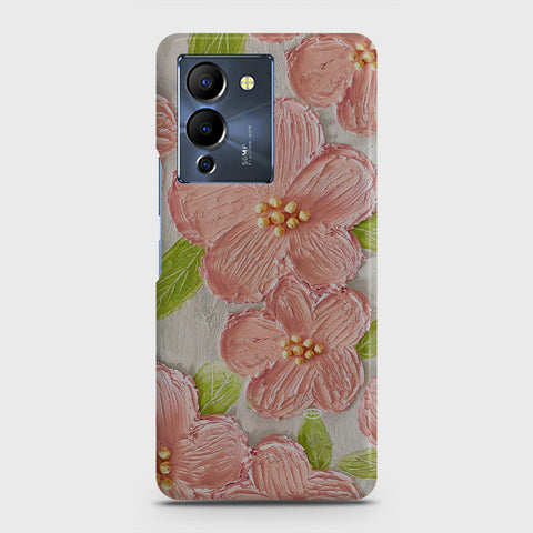 Infinix Note 12 G96 Cover - Floral Series - Design 9 - Pink & Green - Matte Finish - Snap On Hard Case with LifeTime Colors Guarantee