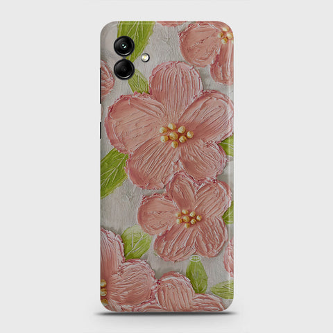 Samsung Galaxy A04 Cover - Floral Series - Design 9 - Pink & Green - Matte Finish - Snap On Hard Case with LifeTime Colors Guarantee