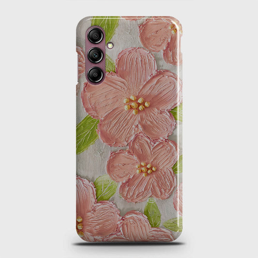 Samsung Galaxy A14 5G Cover - Floral Series - Design 9 - Pink & Green - Matte Finish - Snap On Hard Case with LifeTime Colors Guarantee