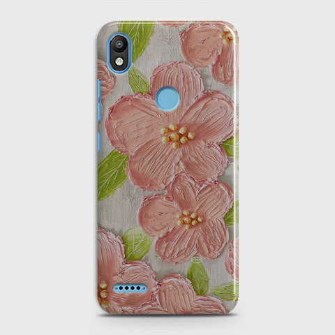 Infinix Smart 2 / X5515 Cover - Floral Series - Design 9 - Pink & Green - Matte Finish - Snap On Hard Case with LifeTime Colors Guarantee