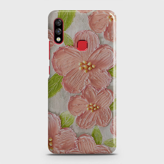 Infinix Hot 7 Pro Cover - Floral Series - Design 9 - Pink & Green - Matte Finish - Snap On Hard Case with LifeTime Colors Guarantee