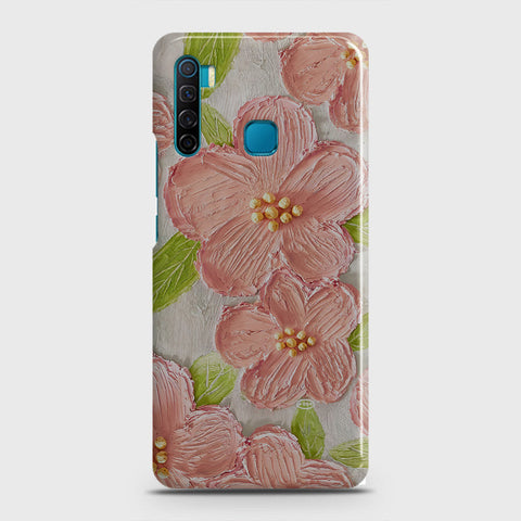 Infinix S5 - Floral Series - Design 9 - Pink & Green - Matte Finish - Snap On Hard Case with LifeTime Colors Guarantee