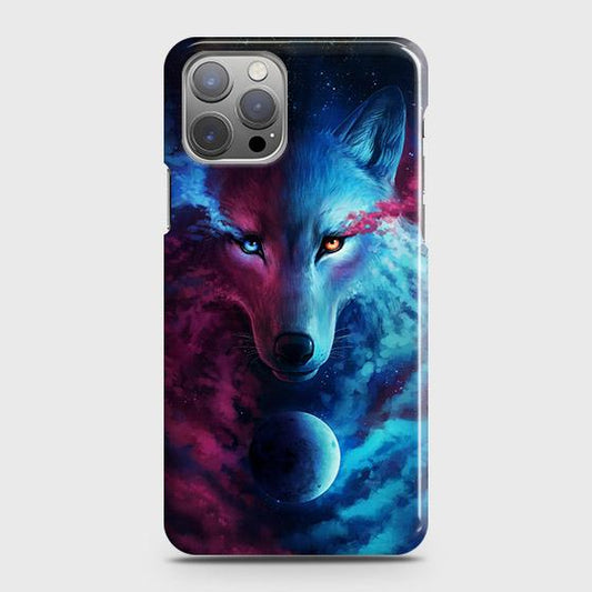 iPhone 12 Cover - Infinity Wolf Trendy Printed Hard Case with Life Time Colors Guarantee ( Fast Dellivery )