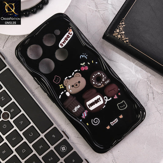 Infinix Note 40 Pro Cover - Design 3 - Cute 3D Cartoon Soft Silicon Helix Soft Borders Camera Protection Case