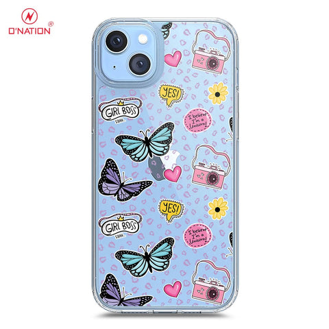 iPhone 14 Plus Cover - O'Nation Butterfly Dreams Series - 9 Designs - Clear Phone Case - Soft Silicon Borders