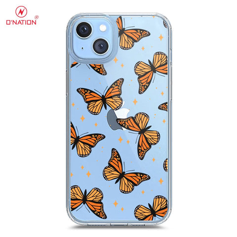 iPhone 14 Plus Cover - O'Nation Butterfly Dreams Series - 9 Designs - Clear Phone Case - Soft Silicon Borders