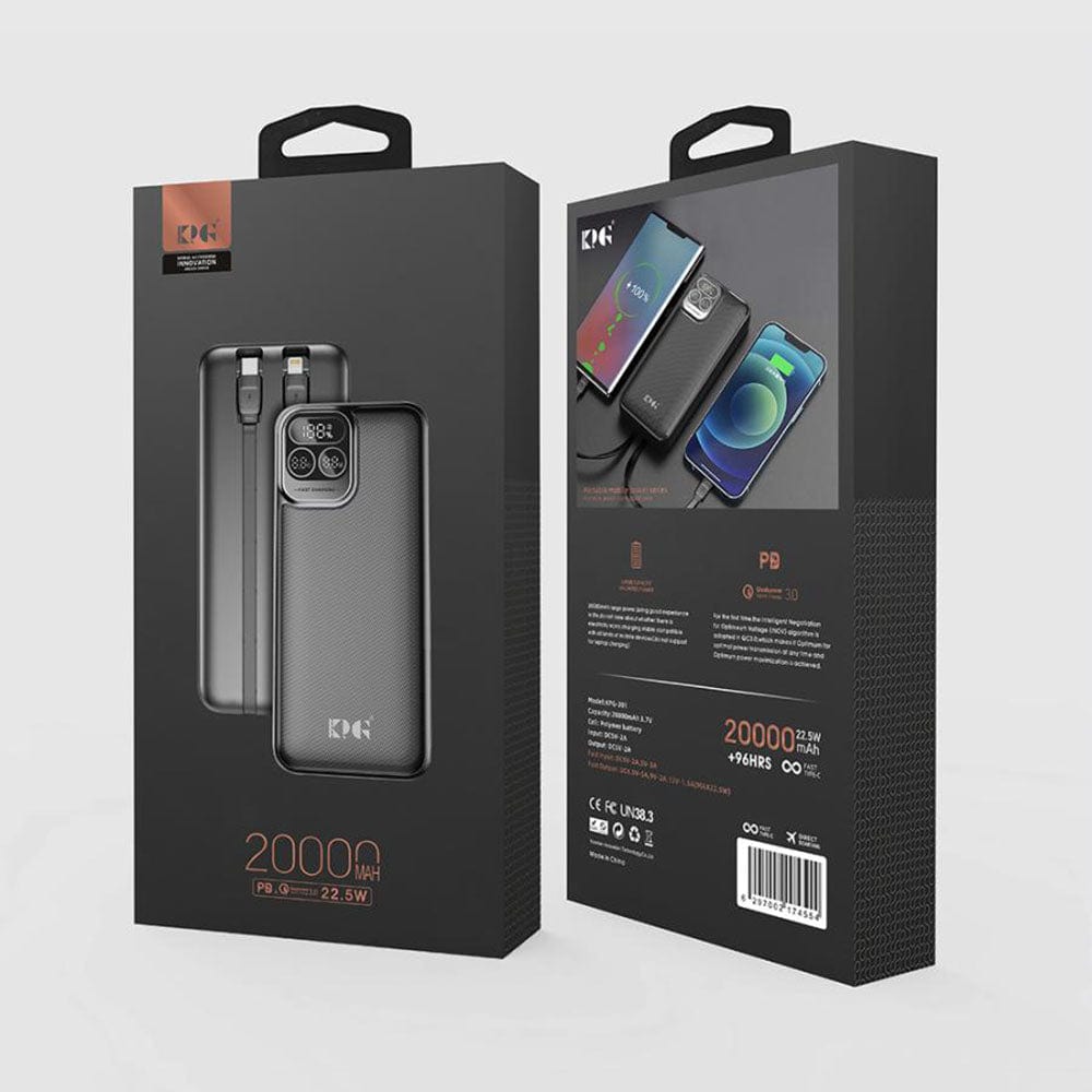 Mpower 201 - 20000mAH power bank in Black Color