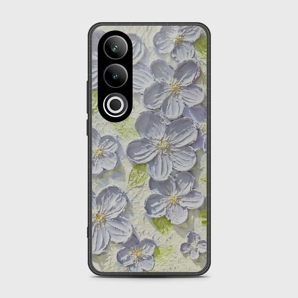 OnePlus Ace 3V Cover - Floral Series - Design 12 - Grey & Green - HQ Premium Shine Durable Shatterproof Case