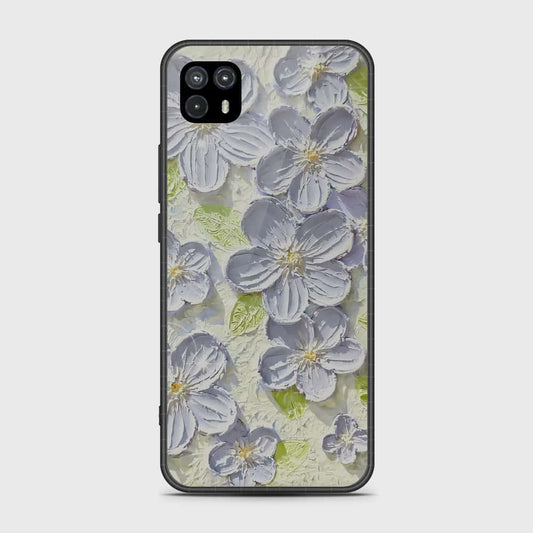 Motorola Moto G50 5G Cover - Floral Series - Design 12 - Grey & Green - HQ Premium Shine Durable Shatterproof Case