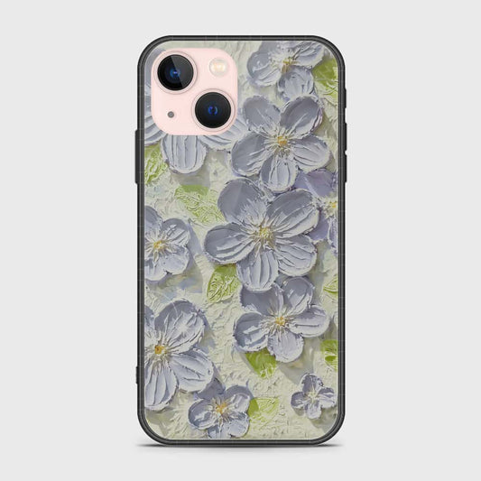 iPhone 14 Plus Cover - Floral Series - Design 12 - Grey & Green - HQ Premium Shine Durable Shatterproof Case