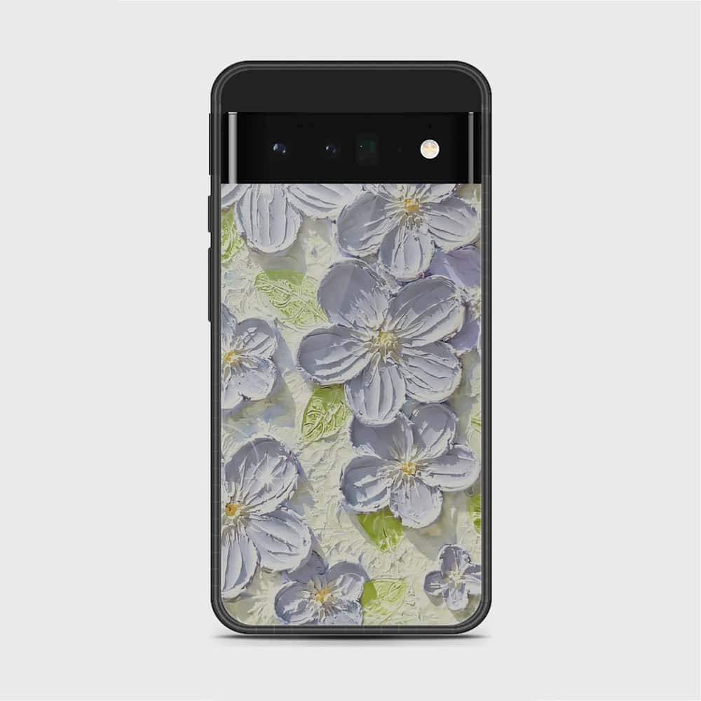 Google Pixel 6 Pro Cover - Floral Series - Design 12 - Grey & Green - HQ Premium Shine Durable Shatterproof Case