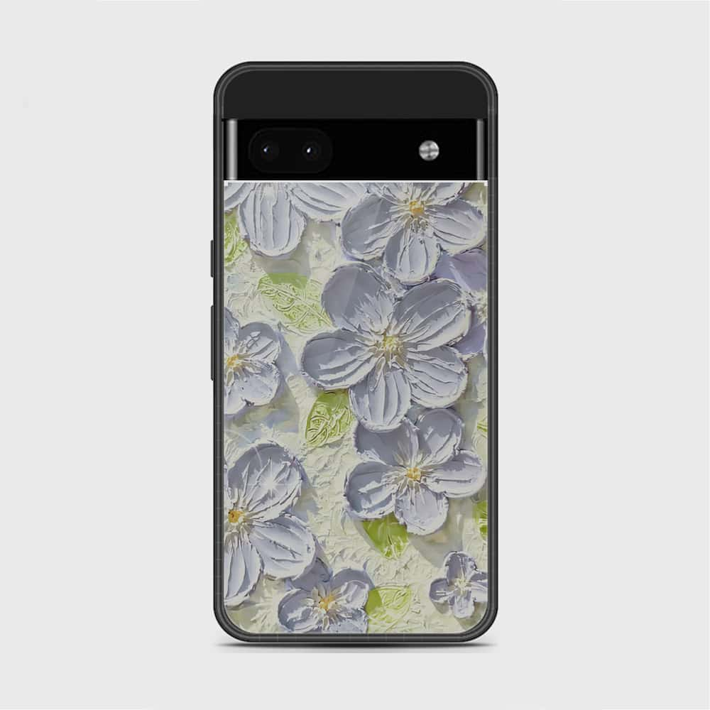 Google Pixel 7 Cover - Floral Series - Design 12 - Grey & Green - HQ Premium Shine Durable Shatterproof Case