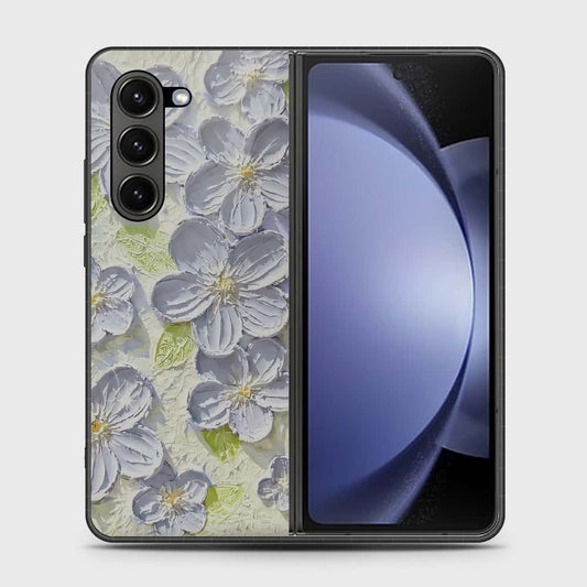 Samsung Galaxy Z Fold 6 5G Cover - Floral Series - Design 12 - Grey & Green - HQ Premium Shine Durable Shatterproof Case