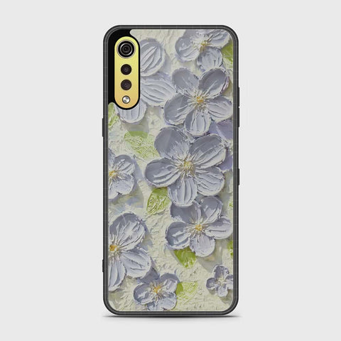 LG G9 Cover - Floral Series - Design 12 - Grey & Green - HQ Premium Shine Durable Shatterproof Case