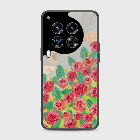 Tecno Camon 30 Premier 5G Cover - Floral Series - Design 10 - Red & Green - HQ Premium Shine Durable Shatterproof Case