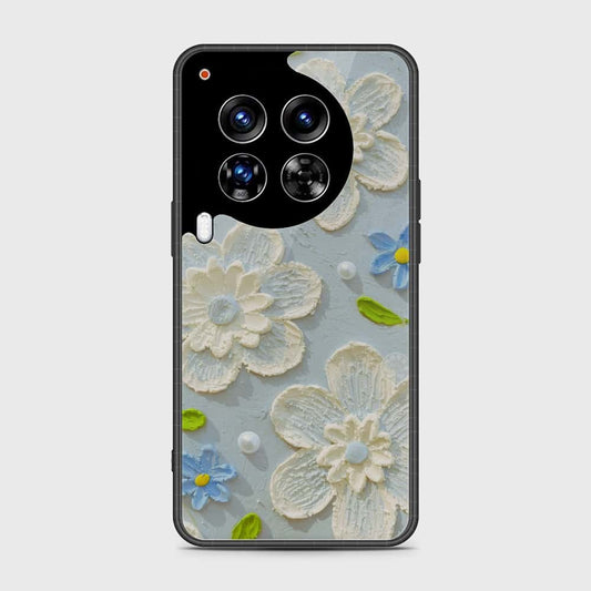 Tecno Camon 30 Premier 5G Cover - Floral Series - Design 3 - Sky Blue - HQ Premium Shine Durable Shatterproof Case