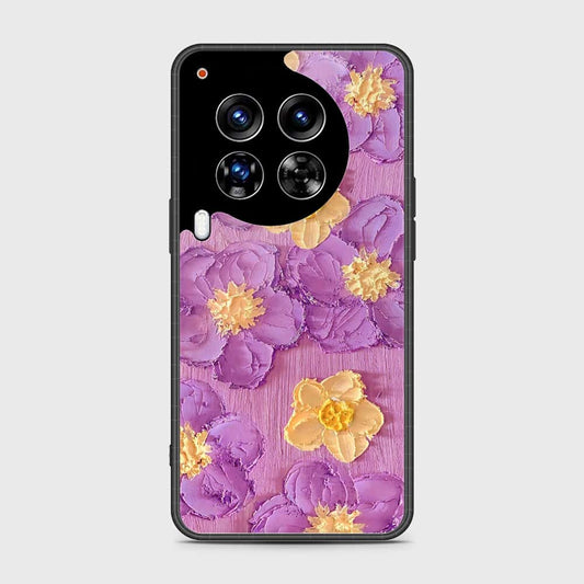 Tecno Camon 30 Premier 5G Cover - Floral Series - Design 8 - Purple & Yellow - HQ Premium Shine Durable Shatterproof Case