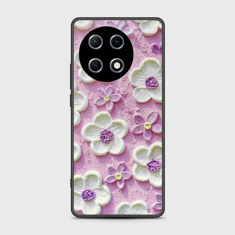 Tecno Camon 30S Cover - Floral Series - Design 4 - Purple & White - HQ Premium Shine Durable Shatterproof Case