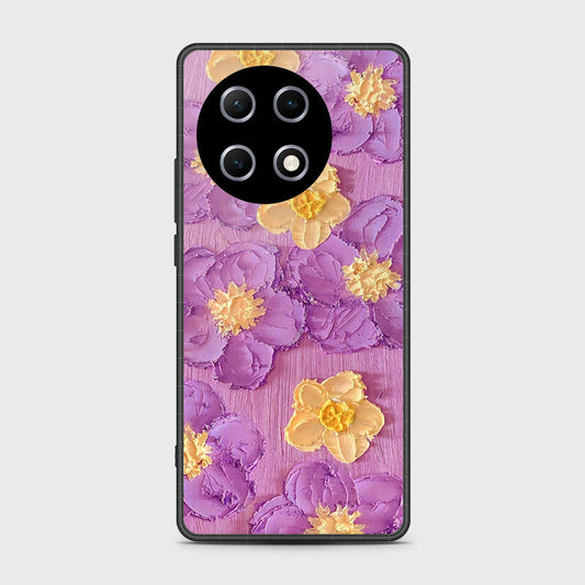 Tecno Camon 30S Cover - Floral Series - Design 8 - Purple & Yellow - HQ Premium Shine Durable Shatterproof Case