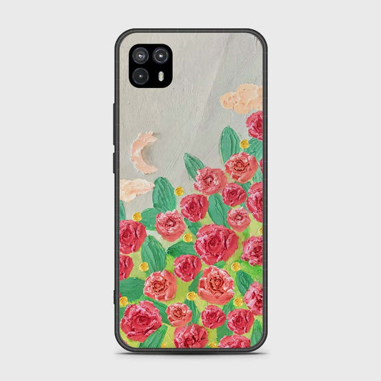 Motorola Moto G50 5G Cover - Floral Series - Design 10 - Red & Green - HQ Premium Shine Durable Shatterproof Case