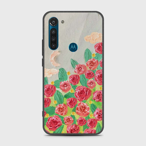 Motorola Moto G8 Power Cover - Floral Series - Design 10 - Red & Green - HQ Premium Shine Durable Shatterproof Case