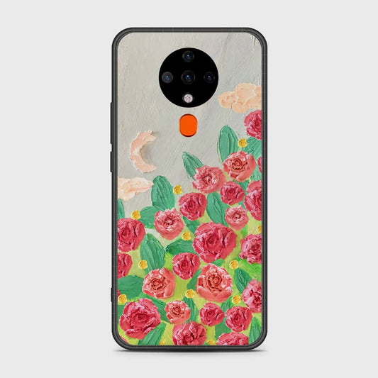 Tecno Spark 6 Cover - Floral Series - Design 10 - Red & Green - HQ Premium Shine Durable Shatterproof Case