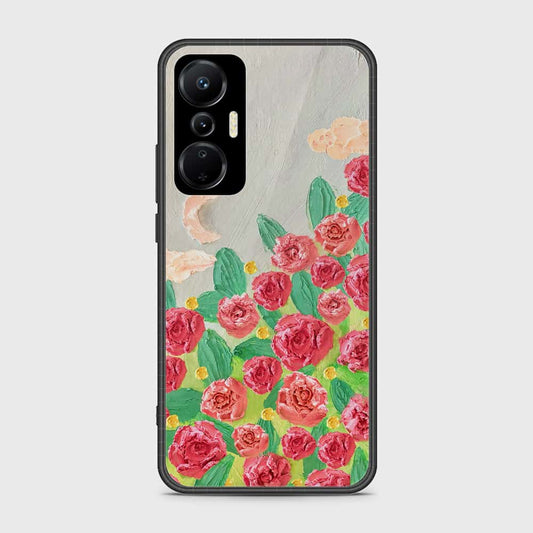 Infinix Hot 20s Cover - Floral Series - Design 10 - Red & Green - HQ Premium Shine Durable Shatterproof Case