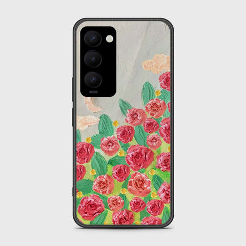 Tecno Camon 18 Premier Cover - Floral Series - Design 10 - Red & Green - HQ Premium Shine Durable Shatterproof Case