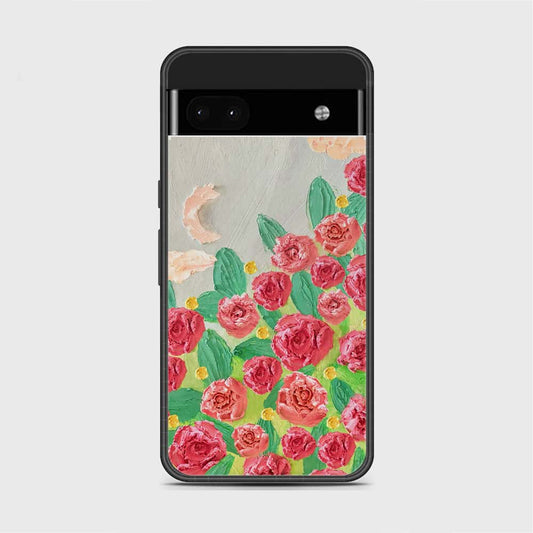 Google Pixel 7 Cover - Floral Series - Design 10 - Red & Green - HQ Premium Shine Durable Shatterproof Case