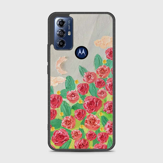 Motorola Moto G Play 2023 Cover - Floral Series - Design 10 - Red & Green - HQ Premium Shine Durable Shatterproof Case