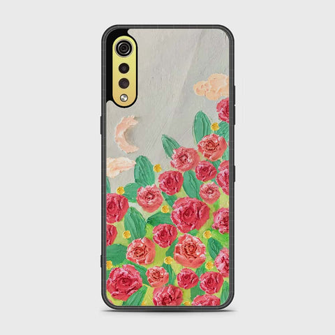 LG G9 Cover - Floral Series - Design 10 - Red & Green - HQ Premium Shine Durable Shatterproof Case