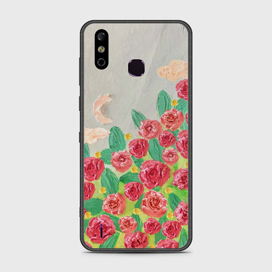 Infinix Smart 4 Cover - Floral Series - Design 10 - Red & Green - HQ Premium Shine Durable Shatterproof Case