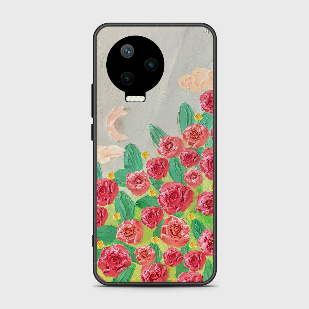 Infinix Note 12 Pro Cover - Floral Series - Design 10 - Red & Green - HQ Premium Shine Durable Shatterproof Case