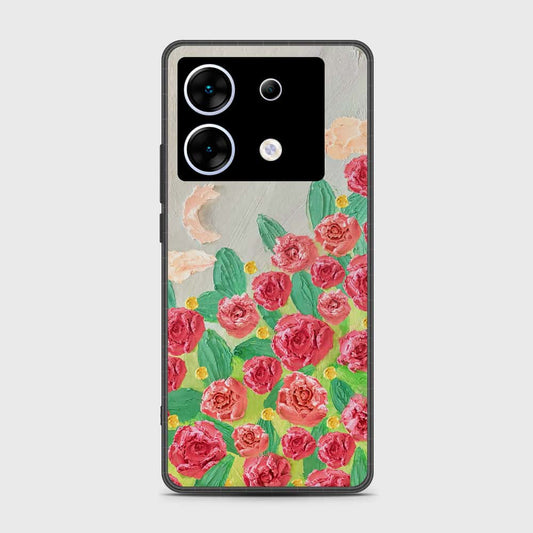 Infinix Zero 30 5G Cover - Floral Series - Design 10 - Red & Green - HQ Premium Shine Durable Shatterproof Case