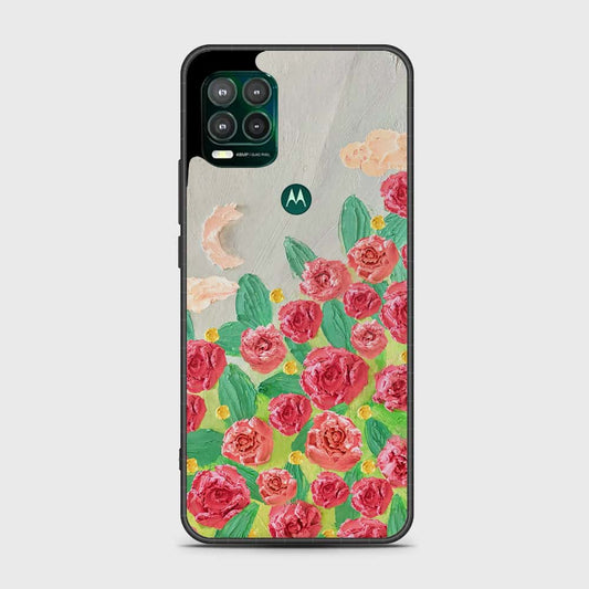 Motorola Moto G Stylus 5G Cover - Floral Series - Design 10 - Red & Green - HQ Premium Shine Durable Shatterproof Case