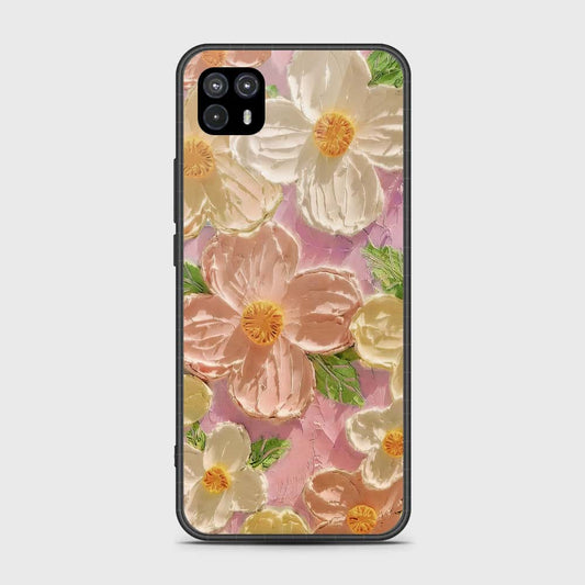 Motorola Moto G50 5G Cover - Floral Series - Design 11 - White & Green - HQ Premium Shine Durable Shatterproof Case