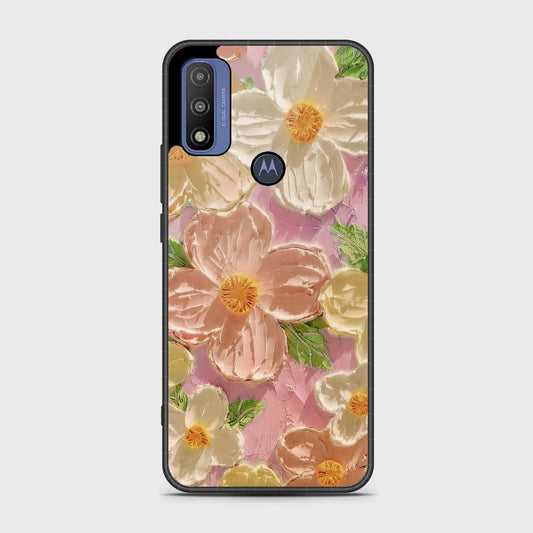 Motorola G Pure 2021 Cover - Floral Series - Design 11 - White & Green - HQ Premium Shine Durable Shatterproof Case