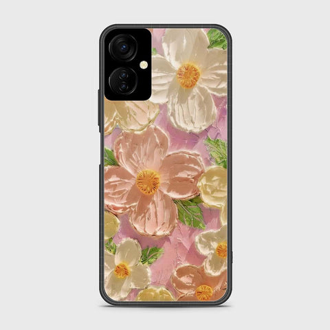 Tecno Camon 19 Neo Cover - Floral Series - Design 11 - White & Green - HQ Premium Shine Durable Shatterproof Case