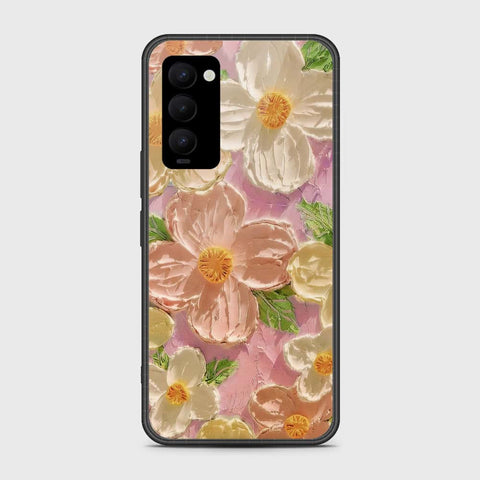 Tecno Camon 18 Cover - Floral Series - Design 11 - White & Green - HQ Premium Shine Durable Shatterproof Case (Fast Delivery) (H)