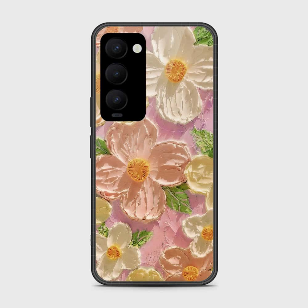 Tecno Camon 18 Premier Cover - Floral Series - Design 11 - White & Green - HQ Premium Shine Durable Shatterproof Case